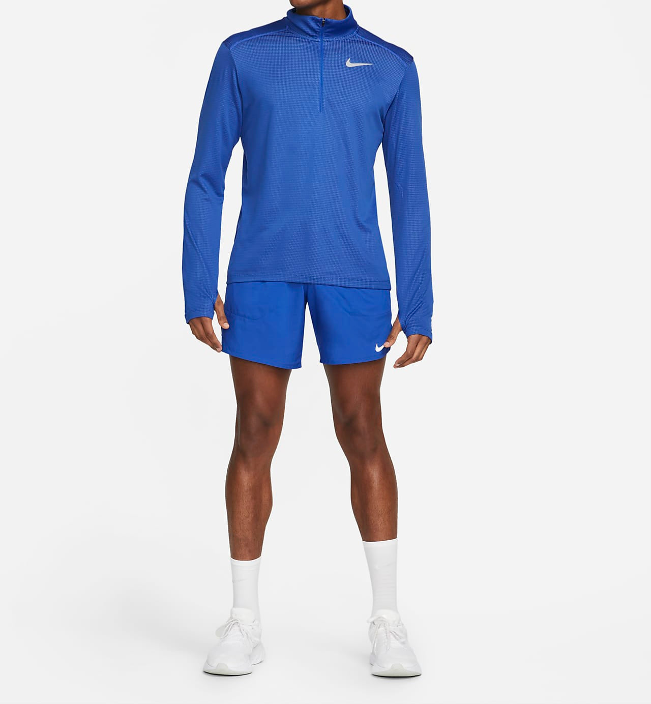 Nike Pacer Dri-Fit 1/2-Zip Running Top 'Game Royal/Light Smoke Grey'