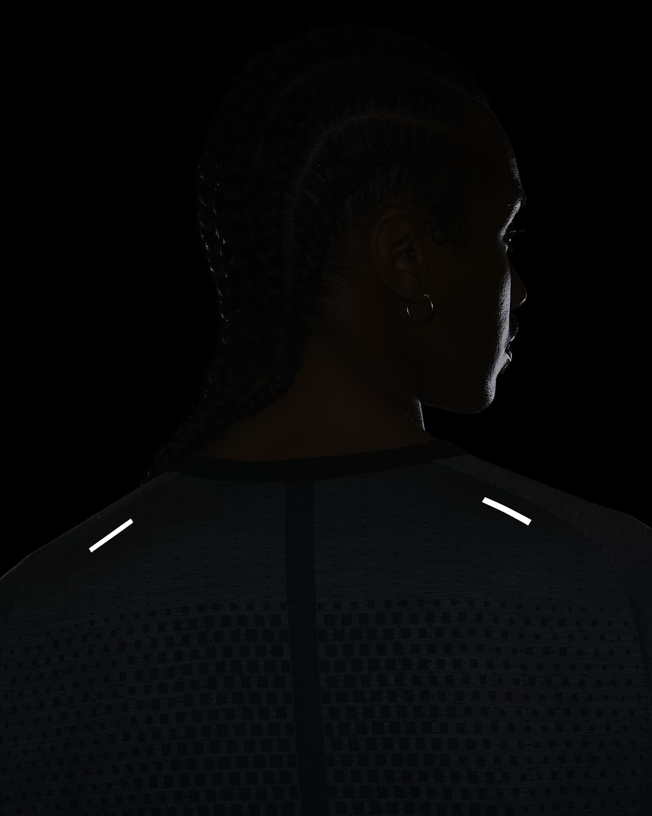 Nike Tech Knit Dri-Fit ADV Short-Sleeve Running Top 'Black/Smoke Grey'