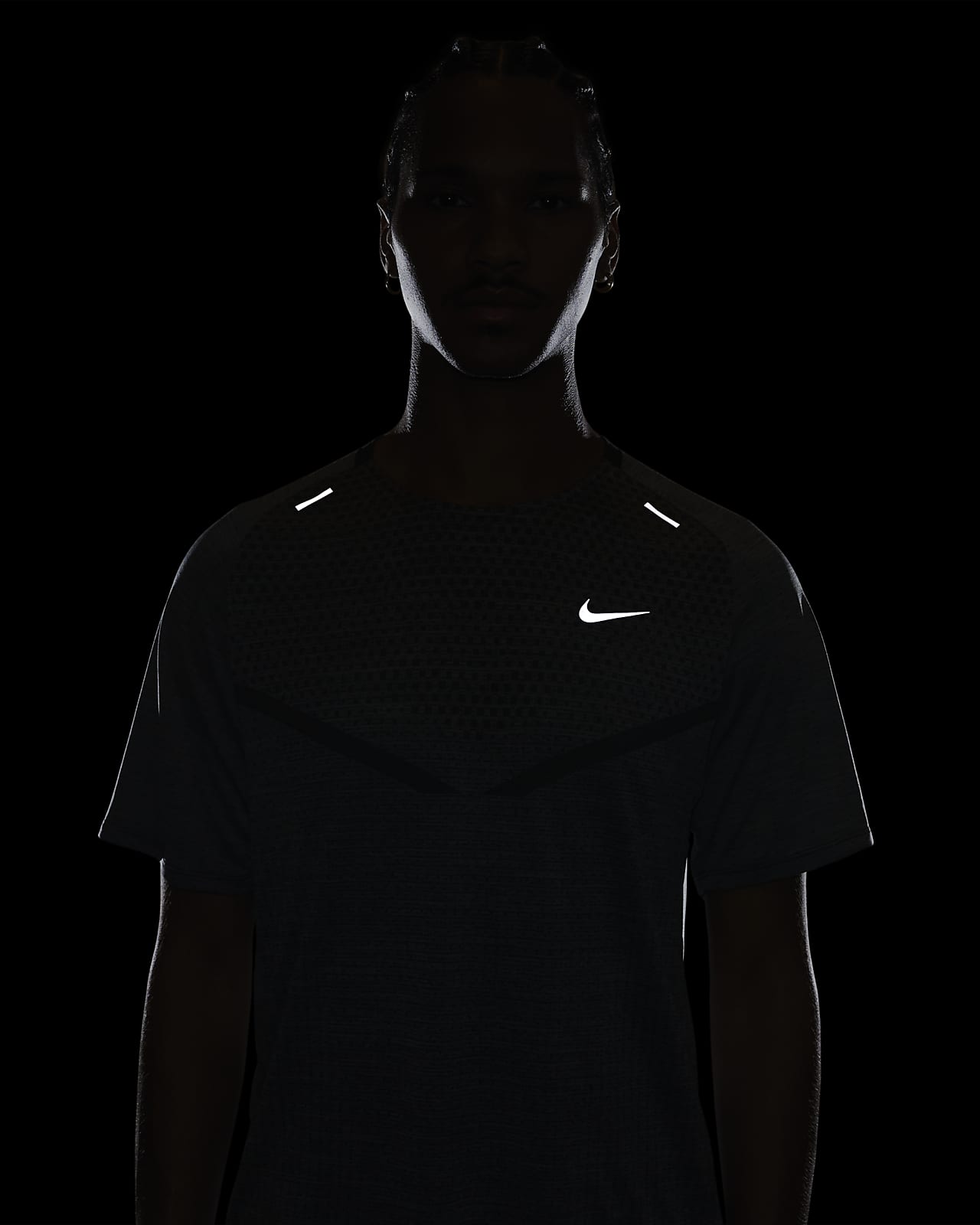 Nike Tech Knit Dri-Fit ADV Short-Sleeve Running Top 'Black/Smoke Grey'