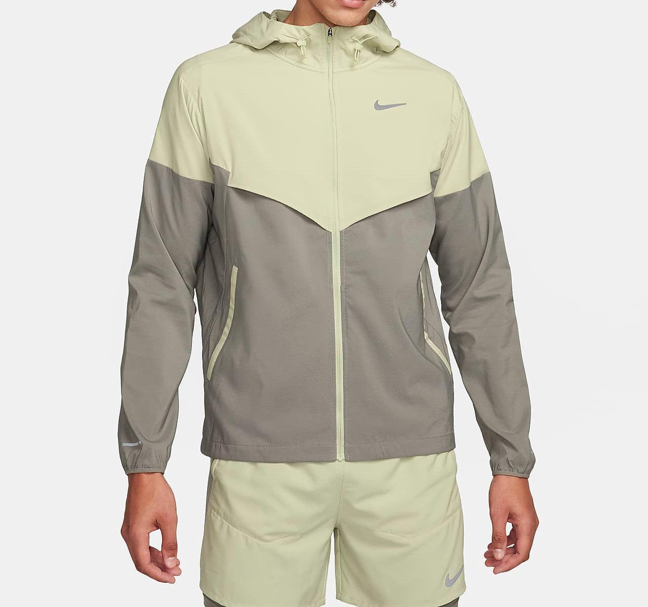 Nike Windrunner Repel Running Jacket 'Olive Aura/Dark Stucco'